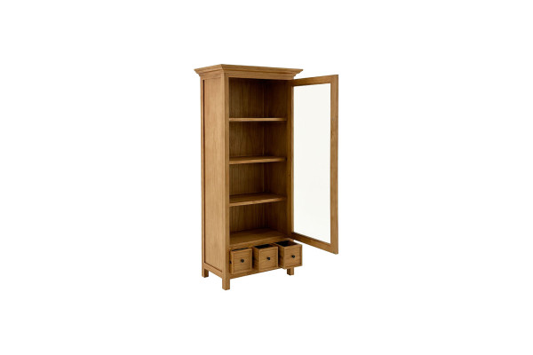 Single door glass cabinet