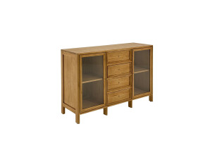 Armario de madera con cristal 2