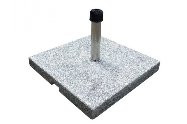 Parasol base 60 kg GRANITE - Grey with wheels