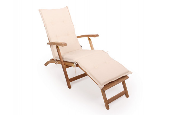 Aston Deck chair cushion - NATURE - Beige/White...