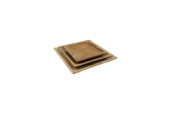 Square plate - 3 pieces