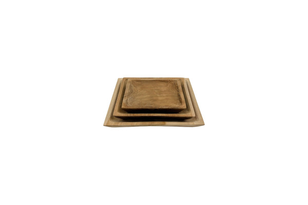 Square plate - 3 pieces