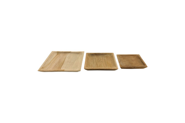 Square plate - 3 pieces