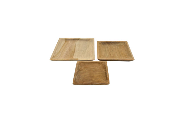 Square plate - 3 pieces