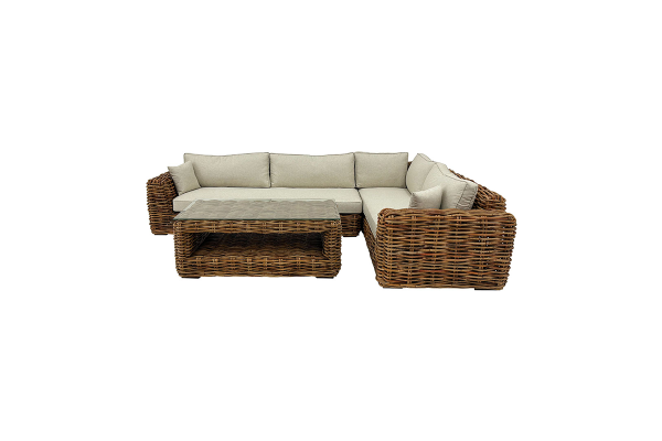 Nuru LEFT corner rattan lounge sofa set