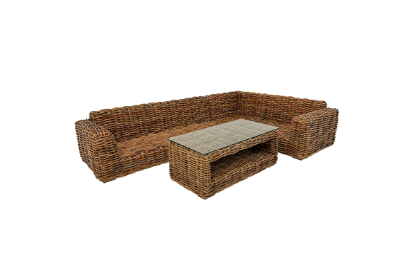 Nuru LEFT corner rattan lounge sofa set