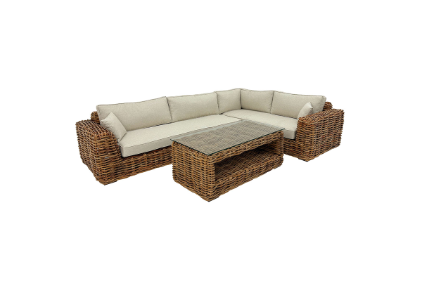 Nuru LEFT corner rattan lounge sofa set