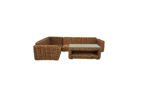 Nuru RIGHT corner rattan lounge sofa set