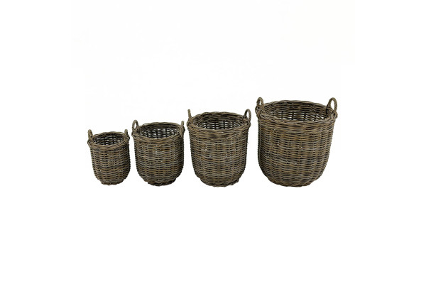 Azolla rattan baskets - set of 4