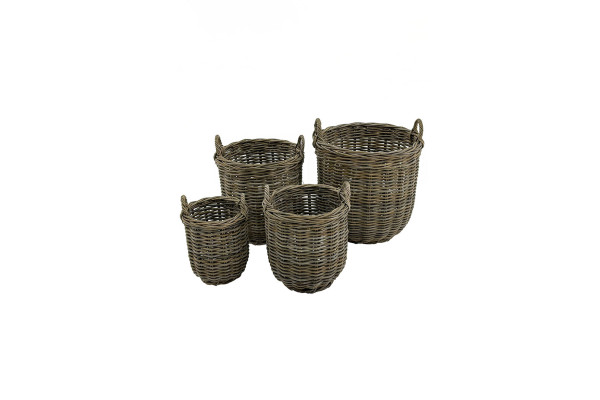 Azolla rattan baskets - set of 4