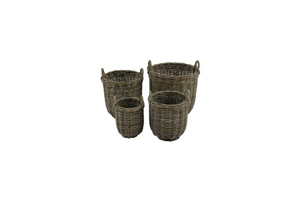 Azolla rattan baskets - set of 4