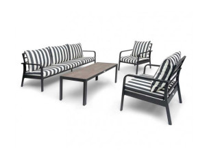 Kia Sofa Set - Black/White...