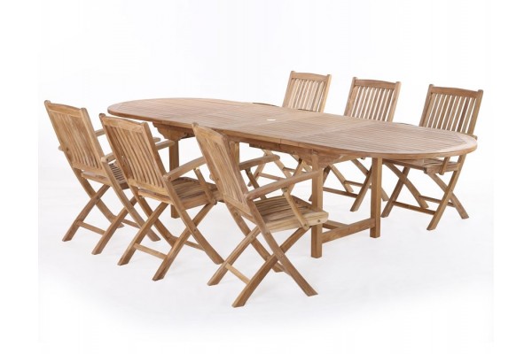 Alma Mia Garden furniture set - Core teak