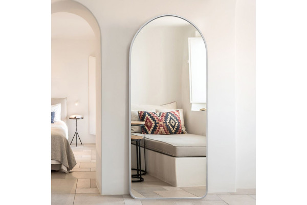 Ariel Mirror - 75 x 180 cm - Brushed aluminium