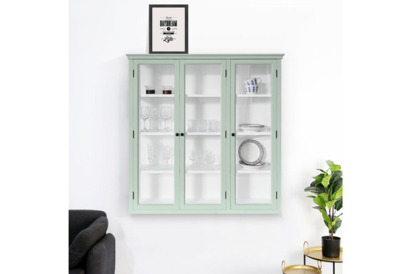 Apolo Wall-Mounted Display Cabinet Green - 121...