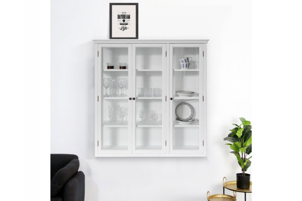 Apolo Wall-Mounted Display Cabinet White - 121...