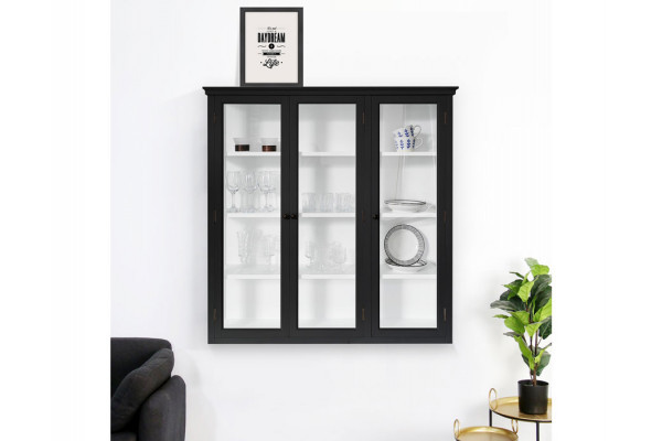 Apolo Wall-Mounted Display Cabinet Black - 121...