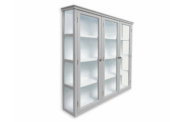 Apolo Wall-Mounted Display Cabinet Grey - 121 x...