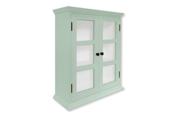 Odin Wall-Mounted Display Cabinet Green - 65.5...