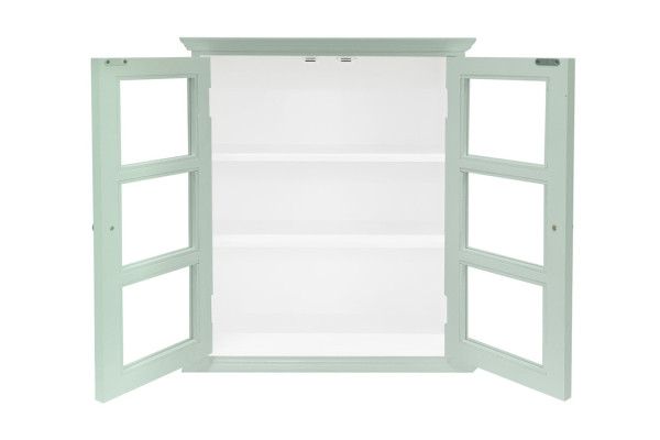 Odin Wall-Mounted Display Cabinet Green - 65.5...