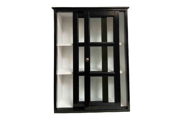 Vitrina de pared Alba con puertas correderas -...