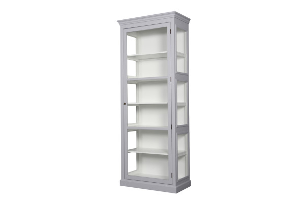 Isla Display Cabinet 212 x 80 x 44 cm Grey/White