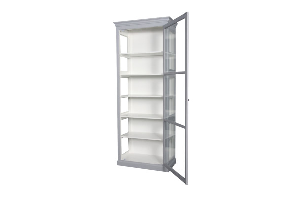 Isla Display Cabinet 212 x 80 x 44 cm Grey/White