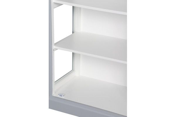 Isla Display Cabinet 212 x 80 x 44 cm Grey/White