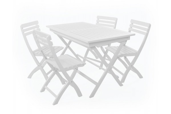 IBIZA WHITE 70x130 Folding set without armrest