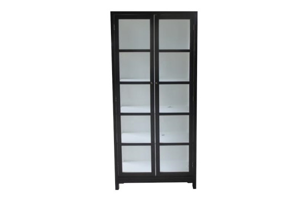 Libra Display Cabinet Black/White 198 x 92 x 39cm