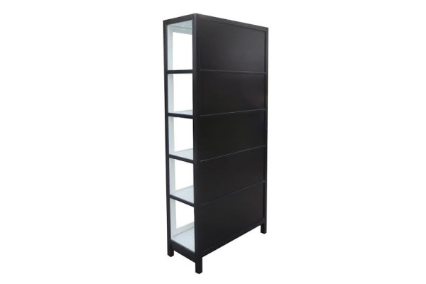 Libra Display Cabinet Black/White 198 x 92 x 39cm