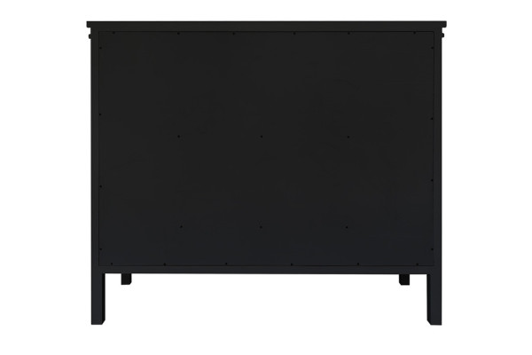 Dalia Display Cabinet - 110 x 130 x 45 cm Black