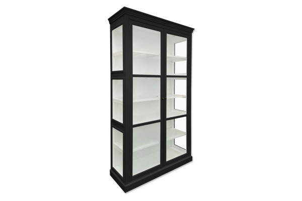 Coral Display Cabinet Black - 212 x 120 x 44 cm