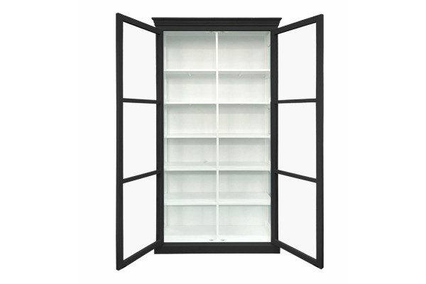 Coral Display Cabinet Black - 212 x 120 x 44 cm