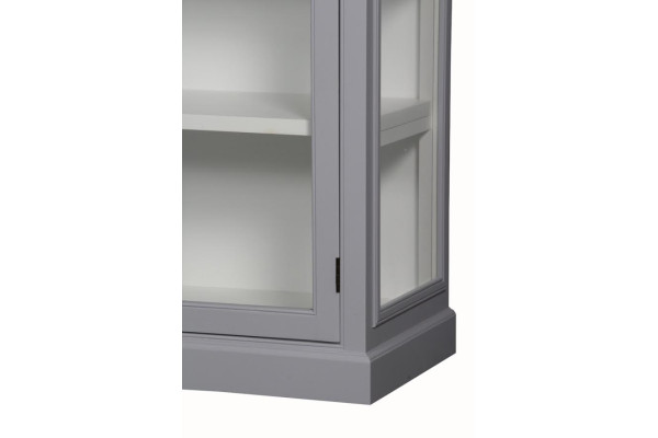 Coral Display Cabinet Grey - 212 x 120 x 44 cm