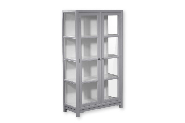 Cosmos Display Cabinet Grey - 160 x 90 x 40 cm