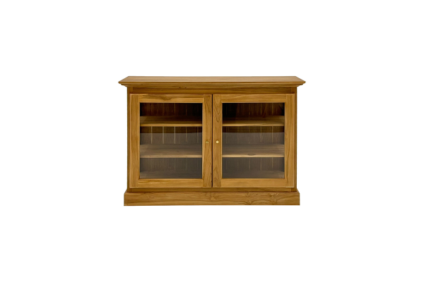 Oliver Low Display Cabinet, Amber brown