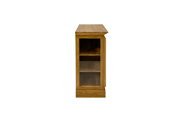 Oliver Low Display Cabinet, Amber brown