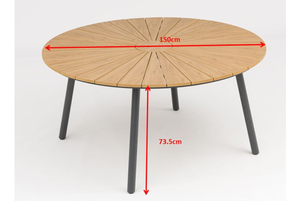 DaneLine Adam Mesa de jardin 150 cm - Nonwood -...