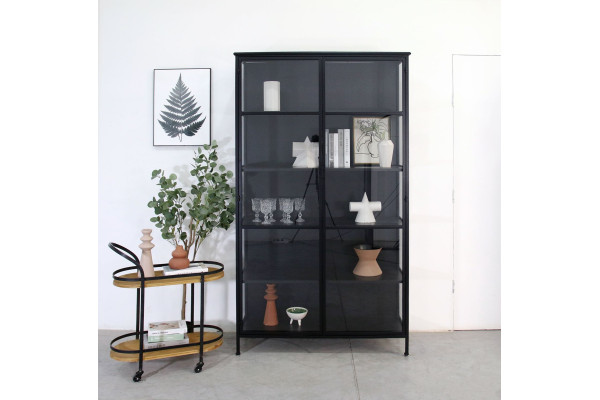 Amelia Metal Display Cabinet - 119.5 x 40 x 212...