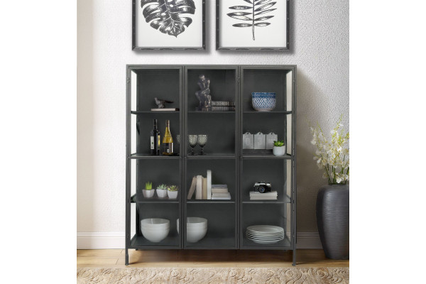 Jasmine Display Cabinet in Metal - 135 x 40 x...