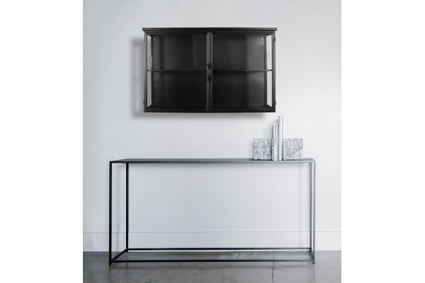 Rosalie Wall-Hung Display Cabinet in Metal -...