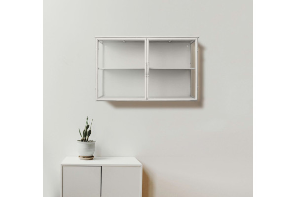 Rosalie Wall-Hung Display Cabinet in Metal -...