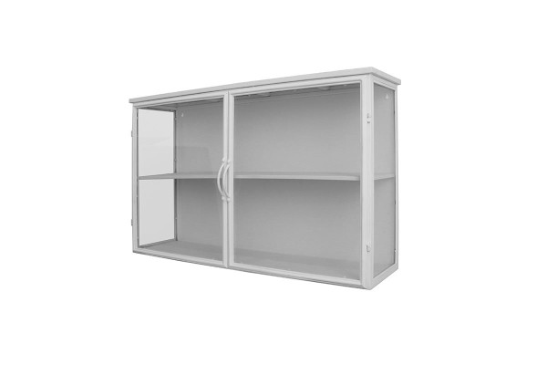 Rosalie Wall-Hung Display Cabinet in Metal -...