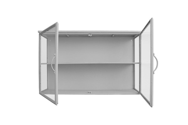 Rosalie Wall-Hung Display Cabinet in Metal -...