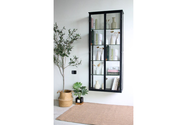 Vordingborg Wall-Hung Display Cabinet in Metal...