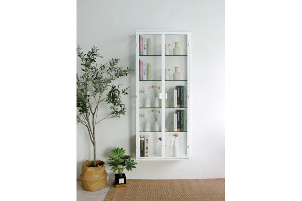 Vordingborg Wall-Hung Display Cabinet in Metal...