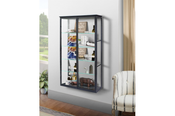 Vig Wall-Hung Display Cabinet in Metal - 100 x...