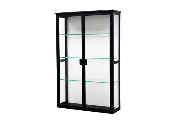 Fiona Wall-Hung Display Cabinet in Metal - 80 x...