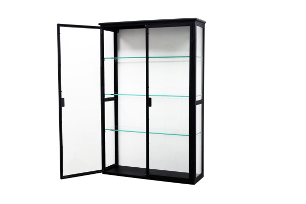 Fiona Wall-Hung Display Cabinet in Metal - 80 x...